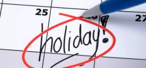 company holidays